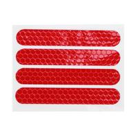 Copriruota Posteriore Posteriore Conchiglia Protettiva Adesivo Riflettente per Accessori Scooter Max G30 4 Pezzi, Rosso