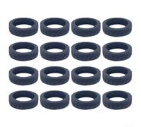 Copriruote Silenziosi Valigia Doppia per ruota 16pz Copriruote(black) | Pattern ondato unico, per silenzio aeroportuale, materiale flessibile, per doppie ruote, viaggio comodo