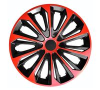 Copriruote universale nero rosso 16" set 4 pezzi alta qualita' GARANZIA ITALIA