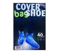 Copriscarpa Monouso Colore Blu Con Banda Adesiva, 20 coppie
