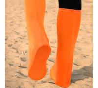 Copriscarpe a copertura completa in poliestere per escursioni, dune di sabbia, giochi in spiaggia e per applicazioni all'aperto (29-37 arancione arancione)