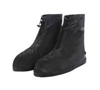 Copriscarpe antipioggia impermeabili con cerniera alta, antiscivolo e resistenti all'usura, copriscarpe da pioggia e da neve for esterni(3XL)