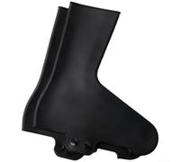 Copriscarpe antipioggia in silicone per ciclismo su strada con design aderente e doppia fila di bottoni automatici (taglia S nero)