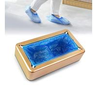 Copriscarpe Automatico Con 200 Copriscarpe Usa E Getta, Dispenser Di Copriscarpe, Macchina Avvolgitrice Automatica Riutilizzabile, Per Riunioni Di Famiglia, Celebrazioni Di Holiday(Gold)