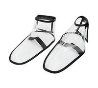 Copriscarpe Barbiere, Copriscarpe Parrucchiere Pieghevole Riutilizzabili Antipolvere Copriscarpe Trasparenti per Proteggere le Tue Scarpe, 1 Paio(L)