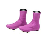 Copriscarpe da Bicicletta per Uomo Donna, MTB Road Silicone Copriscarpe con Lucchetto per Ciclismo Ultra Wear Senza Cerniera Impermeabile Antivento, per Bici da Strada,Viola,M