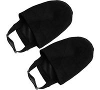 Copriscarpe da Bowling Regolabili in Cotone Nero, Coppia | Facili da Indossare e Togliere, Riutilizzabili e Lavabili, Aspetto Semplice, per Giocare a Bowling