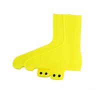 Copriscarpe da ciclismo in silicone, compatibili con la maggior parte delle scarpe da strada, offrono un profilo aerodinamico e un'efficace barriera contro l'umidità (taglia M (40-43) giallo)