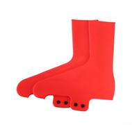 Copriscarpe da ciclismo in silicone compatibili con la maggior parte delle scarpe da strada senza clip che offrono un profilo aerodinamico e un'efficace barriera contro l'umidità (taglia L (44-47