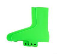 Copriscarpe da ciclismo in silicone compatibili con la maggior parte delle scarpe da strada senza clip che offrono un profilo aerodinamico e un'efficace barriera contro l'umidità (taglia L (44-47