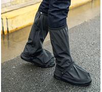 COPRISCARPE IMPERMEABILE PVC STIVALI CERNIERA UNISEX ANTISCIVOLO TAGLIA L