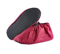 Copriscarpe Impermeabili 2 paia di copriscarpe antiscivolo, resistenti all'usura, impermeabili, riutilizzabili, traspiranti, pieghevoli, protezioni for stivali da pioggia for la casa(Wine Red)