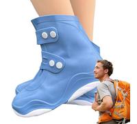 Copriscarpe impermeabili - Copriscarpe impermeabile - Facile da maneggiare, antiscivolo, suola a doppio strato, resistente e spesso, per uomini, donne e bambini