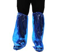 Copriscarpe Impermeabili,Copriscarpe Pioggia,Copriscarpe PE,Copriscarpe Impermeabili Alti blu,Galosce Pioggia Fango Moto,Uomini Donne Rain Snow Day Strade Fangose,10 paia (44)