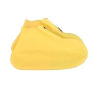 Copriscarpe impermeabili, riutilizzabili, in silicone, unisex, riutilizzabili, per giornate di pioggia, neve, spiagge, strade fangose, giallo., 37 EU