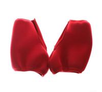 Copriscarpe in neoprene per pattinaggio artistico, con cerniera su tutta la lunghezza, resistente ai graffi, impermeabile, elastico, adatto per pattini da ghiaccio e pattini a rotelle, rosso (XXXL)