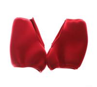 Copriscarpe in neoprene per pattini, protezione con cerniera, colore: rosso