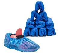 Copriscarpe Monouso: TOOSOFt 100 Pezzi Impermeabile Calzari Monouso Usa e Getta (50 paia) - Antiscivolo Sovrascarpe Monouso in Plastica CPE Extra Resistente - Copri Scarpe Pioggia.