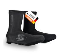 Copriscarpe per bici da corsa, in neoprene, impermeabile, antivento, invernali, per bici da corsa, protezione antipioggia, copriscarpe riflettenti, Nero , 45/46 EU