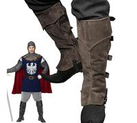 Copriscarpe per costume da cavaliere regolabile, alla da uomo, per festival, scuola, rinascimentale, feste, cosplay, falò, foto autunnali