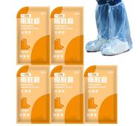 Copriscarpe Pioggia - Copriscarpe Antiscivolo 10 Pezzi Riutilizzabili - Trasparenti Portatili Uomo Donna Escursionismo Ciclismo Lavoro