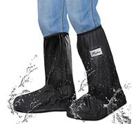 Copriscarpe Pioggia Overshoes Scarpe Impermeabili Per Uomini Donne, Outdoor Antiscivolo Copriscarpe Pioggia Protezione Scarpe Per Pioggia Neve Polvere, Riutilizzabile (Ferroso, M)
