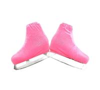 Copriscarpe protettivi for pattini a rotelle for adulti Accessori for scarpe da pattinaggio di figura con strass lucidi in velluto(Pink,US 16)