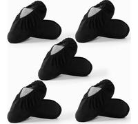 Copriscarpe riutilizzabili, antiscivolo, resistenti e lavabili in lavatrice, 5 paia, neri, compatibili con la maggior parte delle scarpe.