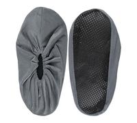Copriscarpe riutilizzabili - Copriscarpe in tessuto lavabile | Protezione morbida antiscivolo antipolvere per il posto di lavoro, ospedale, palestra, laboratorio, sala server, museo, canto, grigio, Se