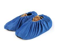 Copriscarpe riutilizzabili - Copriscarpe in tessuto lavabile | Protezione morbida antiscivolo antipolvere per il posto di lavoro, ospedale, palestra, laboratorio, sala server, museo, canto, blu, Se