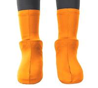 Copriscarpe riutilizzabili | Protezione impermeabile antiattrito alto | Copriscarpe antiscivolo con protezione dall'umidità | per uomo donna ciclismo Campeggio giardinaggio mar, arancione, Se