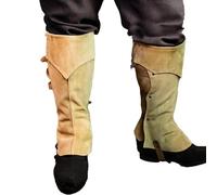Copriscarpe steampunk, copriscarpe gotiche, maniche per scarpe da pirata, accessorio in finta pelle, abbigliamento per feste rinascimentali, abbigliamento vintage per feste, abbigliamento da parata