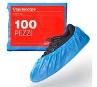 Copriscarpe usa e getta (100 pezzi) - Pratico copriscarpe per scarpe - Robusto copriscarpe usa e getta per igiene e protezione - perfetto per casa, clinica, laboratorio e artigianato