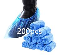 Copriscarpe usa e getta, 200 pezzi, Antiscivolo e Durevole ，con Elastico Stabile, Copriscarpe Monouso blu è resistente alla polvere e durevole