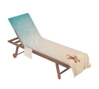 Coprisedia a sdraio - con tasca in microfibra ad asciugatura rapida, 210 x 74 cm, per cortile, viaggi, picnic, spa, hotel, sole,