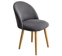 Coprisedia con Schienale 4/6 Pezzi Fodere Coprisedia Elasticizzato Elegante per Sala da Pranzo Ufficio Coprisedia con Schienale Rotondo Jacqaurd Lavabile (Color : A, Size : 4pcs)