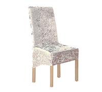 Coprisedia Con Schienale Elasticizzato, 2/4/6 Pezzi Fodera Per Sedia, Elasticizzato Copertura Della Sedia Bi-Elastico In Stretch In Tessuto Per Casa, Ristorante, Hotel. (Oro chiaro,6 Pezzi)