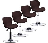 Coprisedia da Bar 1/2/4/6 Pezzi Coprisgabello da Bancone da Pub Coprisgabelli Cucina con Schienale, Fodere Antipolvere Lavabili Elastiche per Copertura Sgabello da Bar (Color : #29, Size : 4 Pezzi)