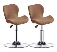 Coprisedia da Bar 1/2/4/6 Pezzi Coprisgabello da Bancone da Pub Coprisgabelli Cucina con Schienale, Fodere Antipolvere Lavabili Elastiche per Copertura Sgabello da Bar (Color : #26, Size : 2 Pezzi)