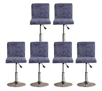 Coprisedia da Bar 2/4/6 Pezzi Coprisgabello da Bancone da Pub Coprisgabelli Cucina con Schienale, Fodere Antipolvere Lavabili Elastiche per La Cucina della Sala da Pranzo Copertura Sgabello da Bar ( C