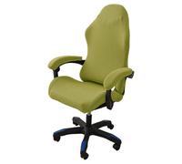 Coprisedia da Gioco, coprisedia da Ufficio con copribraccioli, coprisedia Elasticizzati Lavabili per Poltrona, Girevole, Computer Boss, Rimovibile(Green,One Size)