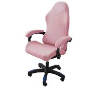 Coprisedia da Gioco, coprisedia da Ufficio con copribraccioli, coprisedia Elasticizzati Lavabili per Poltrona, Girevole, Computer Boss, Rimovibile(Pink,One Size)