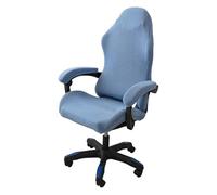 Coprisedia da Gioco, coprisedia da Ufficio con copribraccioli, coprisedia Elasticizzati Lavabili per Poltrona, Girevole, Computer Boss, Rimovibile(Blue,One Size)