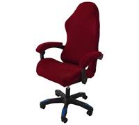 Coprisedia da Gioco, coprisedia da Ufficio con copribraccioli, coprisedia Elasticizzati Lavabili per Poltrona, Girevole, Computer Boss, Rimovibile(Red,One Size)