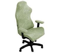 Coprisedia da Gioco, coprisedile per Sedia da Gioco per Computer, Elastico 3D, con copribraccioli, AntiGraffio, Facile Installazione(Green,One Size)