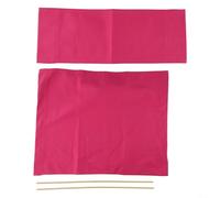 Coprisedia da regista in tela con parti in legno, pratico set per pulire e rinnovare le sedie più vecchie (rosa)