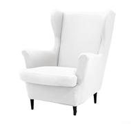 Coprisedia elasticizzato per tutte le stagioni, offre una protezione completa e una vestibilità sicura per vari stili di sedie tra cui poltrone e sedie a secchiello (bianco)