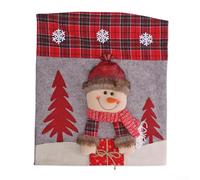 Coprisedia festivi con Babbo Natale, pupazzo di neve e renna, progettati per portare le vacanze alle sedie da pranzo e agli spazi per eventi (H-YT83)