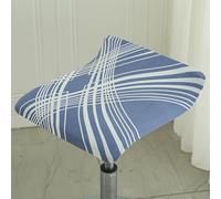 Coprisedia/Fodera per Sgabello da Bar con Schienale Curvo 1/2/4 Pezzi Coperture Fodere Antipolvere Lavabili Elastiche per La Cucina della Sala da Pranzo Copertura Sgabello(Style-X,1PC)