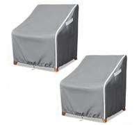 Coprisedia impermeabili da patio, 2 pezzi, per sedie girevoli da esterno, realizzate con tessuto Oxford 210D, protezione per tutte le stagioni (B 76,2 x 86,4 x 97,8 cm)